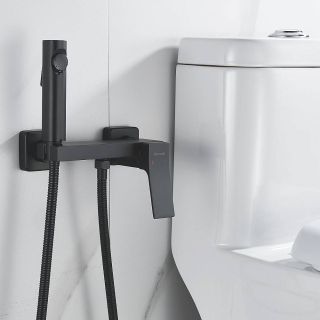 Гигиенический душ со смесителем Shevanik S4005H-1 чёрный